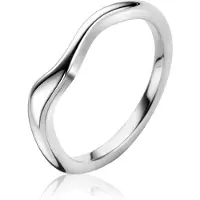 Zinzi zilveren ring organisch gevormd 3,5mm breed ZIR2627