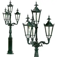 Ks Verlichting Nostalgische Lantaarn Miami 4 Lichts Zwart