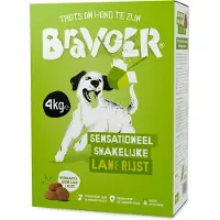 Bravoer Krokant hondenvoer Sensationeel Smakende Lam &amp; Rijst 4 kg