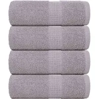 vidaXL Gastendoekjes FROGN 4 st 30x50 cm 360 g/m² grijs