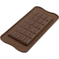 Silikomart EasyChoc Classic Choco Bar 15,5 x 8 cm silicone bruin