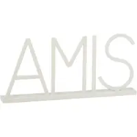 J-Line Amis metaal wit