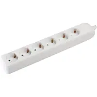 Allteq Stekkerdoos zonder kabel - 6-voudig -