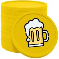 Combicraft Biermunten / Consumptiemunten geel - Ø29mm enkelzijdig bedrukt - 100 stuks