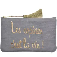 Juleeze Toilettas Dames 17x11 cm Blauw Synthetisch