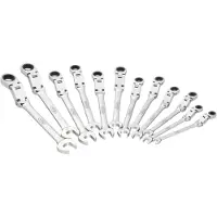 Vigor V6752/12 V6752/12 Ringratelsteeksleutel met scharnier Sleutelbreedte (metrisch) 8 - 19 mm