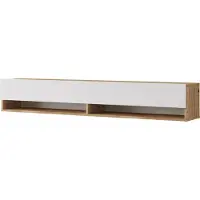 En.casa TV-tafel 'Laitila', 180x31,5x29,5 cm, eikenhout, rustieke stijl/wit