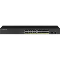 Zyxel GS1900-24HP V2 Smart Managed Switch 24x Gigabit Ethernet (24x PoE+, max. 170 watt), 2x SFP, Layer 2, rackmontage