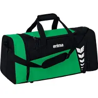 Erima Six Wings (Small) Sporttas Met Zijvakken - Zwart / Smaragd | Maat: S
