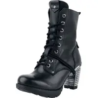 New rock - Gothic Laars - Trail Negro Tacon Acero - EU36 tot EU43 - voor Vrouwen - zwart - Maat 36