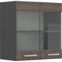 Vicco R-Line Glazen keukenkast – 60 cm Edel grijs