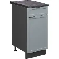 Vicco Fame-Line Keukenonderkast – 40 cm, WB Antraciet Licht blauw-grijs