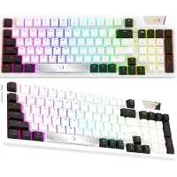 Aqirys Adara - Gaming Toetsenbord - Led RGB - Bedraad - USB - Meganisch Toetsenbord - Aanpasbaar