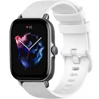 Strap-it Luxe siliconen bandje - geschikt voor Xiaomi Amazfit Bip / Bip Lite / Bip S / Bip U Pro / Amazfit GTS 1-2-3-4 / Amazfit GTR 42mm - wit
