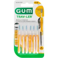 Gum 3x Trav-ler Ragers Geel 1.3mm 6 Stuks