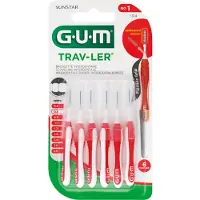 Gum 3x Trav-Ler Ragers Rood 0.8mm 6 stuks