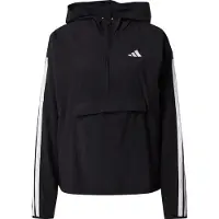 Adidas Sportjas 'ESSENTIALS 3-STRIPES LIFESTYLE WOVEN' zwart / wit