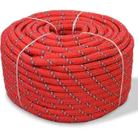 vidaXL Boot touw 14 mm 250 m polypropyleen rood