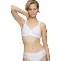 Triumph Bh zonder beugels Modern Soft Cotton N subtiel gestreept, met vormgevende cups zonder vulling
