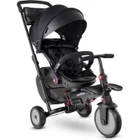 Smartrike Driewieler SmarTfold STR7, zwart met verstelbaar zonnedak