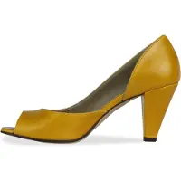 Noë Shoes Nicolina Peeptoe Mustard