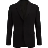 Fundamentals - Heren slim fit blazer - THE FLEX SUIT - Slim/Tall fit - Zwart - Maat: 52L