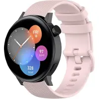 Strap-it Luxe siliconen bandje - geschikt voor Huawei Watch GT 2 42mm / GT 3 42mm / GT 3 Pro 43mm - roze