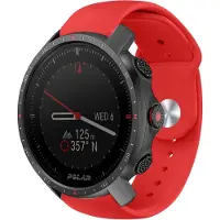 Strap-it Sport siliconen bandje - geschikt voor Polar Vantage M / M2 / M3 / Vantage V3 / Grit X / Grit X Pro / Grit X2 Pro - rood