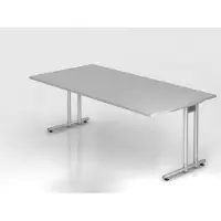 Hjh OFFICE PRO NANO 2E S - 200 x 100 Grijs/Zilver