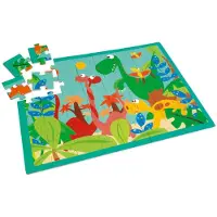 Scratch Puzzel - Dino Wereld - 60X43.5Cm - 40 Stukjes - 3 Jaar