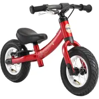 Bikestar Sport, 2 in 1 meegroei loopfiets, 10 inch, rood unisex
