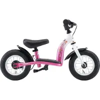 Bikestar Classic, 10 inch loopfiets, roze / wit unisex