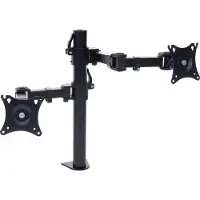 MCW Monitorhouder -D38, VESA tot 75x75/100x100mm zwenkbaar kantelbaar roterend tot 9kg ~ twee-armig