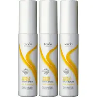 Londa Professional Visible Repair Balm - Zijde en Amandelolie - Repareert en Voorkomt Gespleten Haarpunten - Herstel en Glans voor Beschadigd Haar - 3 x 75 ml