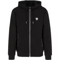 EA7 Sweatvest zwart / wit