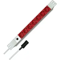 Kopp PROFIversal, 2 meter, grijs, aluminium, 7 stopcontacten, 10 A, 250 V