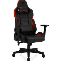Sense7 Sentinel - Gamingstoel - Belastbaar tot 150 kg - Eco-leer & Lendenkussen - Bureaustoel - Ergonomische Stoel - Max. 190 cm - Zwart en rood