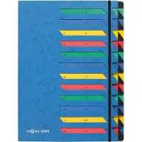 Pagna sorteermap, voor A4, A-Z, 24 waaiers, karton, blauw
