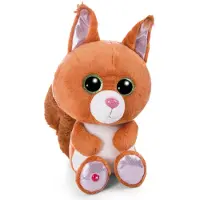 Nici Glubschis Eekhoorn Squibble 25cm Oranje oranje Pluche Nici Knuffel