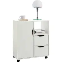 SoBuy Printerkast met Lades en Deur, 60x35x70 cm