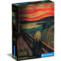 Clementoni Museum Collectie, Munch - De Schreeuw, 1000 stukjes, Kunst, vanaf 18 jaar