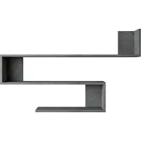 En.casa Wandplank Kitee 120x14,5x71,5cm betonkleurig