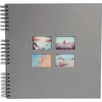 Exacompta Milano Fotoalbum Spiraal Harde kaft Papier 33 x 35 x 3,3 cm Grijs