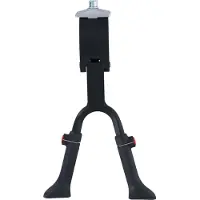 Bicycle Gear Fietsstandaard - Dubbele Poten - 24''-28'' Universeel - Standaard Fiets - Max. 30 KG Draaggewicht - In Lengte Verstelbaar Zonder Gereedschap - Aluminium