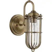 FEISS LED Wandlamp Urban Restoration | 1X E27 Max 60W | IP44 | Dark Antique Brass