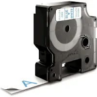 Dymo 45804 (S0720840) Tape Blauw op wit (19 mm)