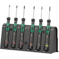 Wera 2050/6 Micro-schroevendraaierset + houder, 6-delig - 1 stuk(s) - 05030181001