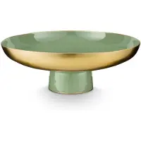 Pip studio Serveerschaal Metal Mid Green 35x12,5 cm