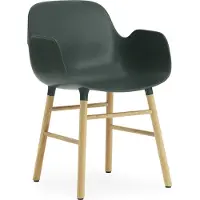 Normann Copenhagen Stoel Form Armchair Oak Green