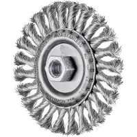 PFERD Schuurmiddelen, Ronde borstel geknoopt RBG Ø 115 x 12 mm M14 roestvrij staaldraad 0,35 voor haakse slijper 1 st.